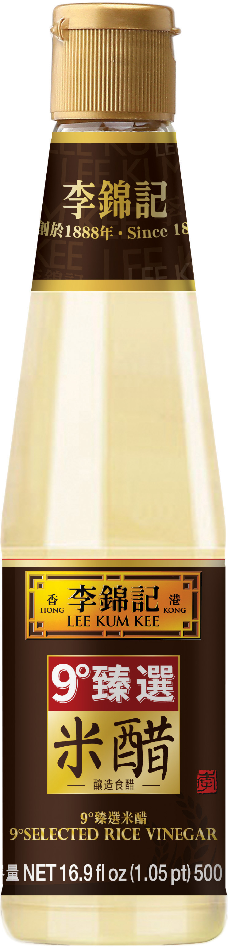 9°臻選米醋, 16.9 fl oz, 500 ml