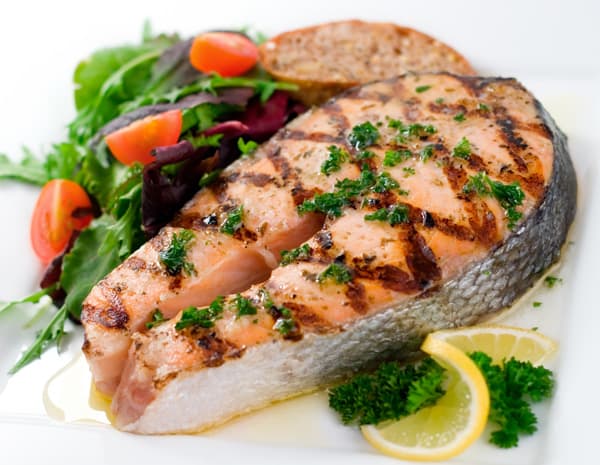 Grilled Salmon with Asian Dressing
