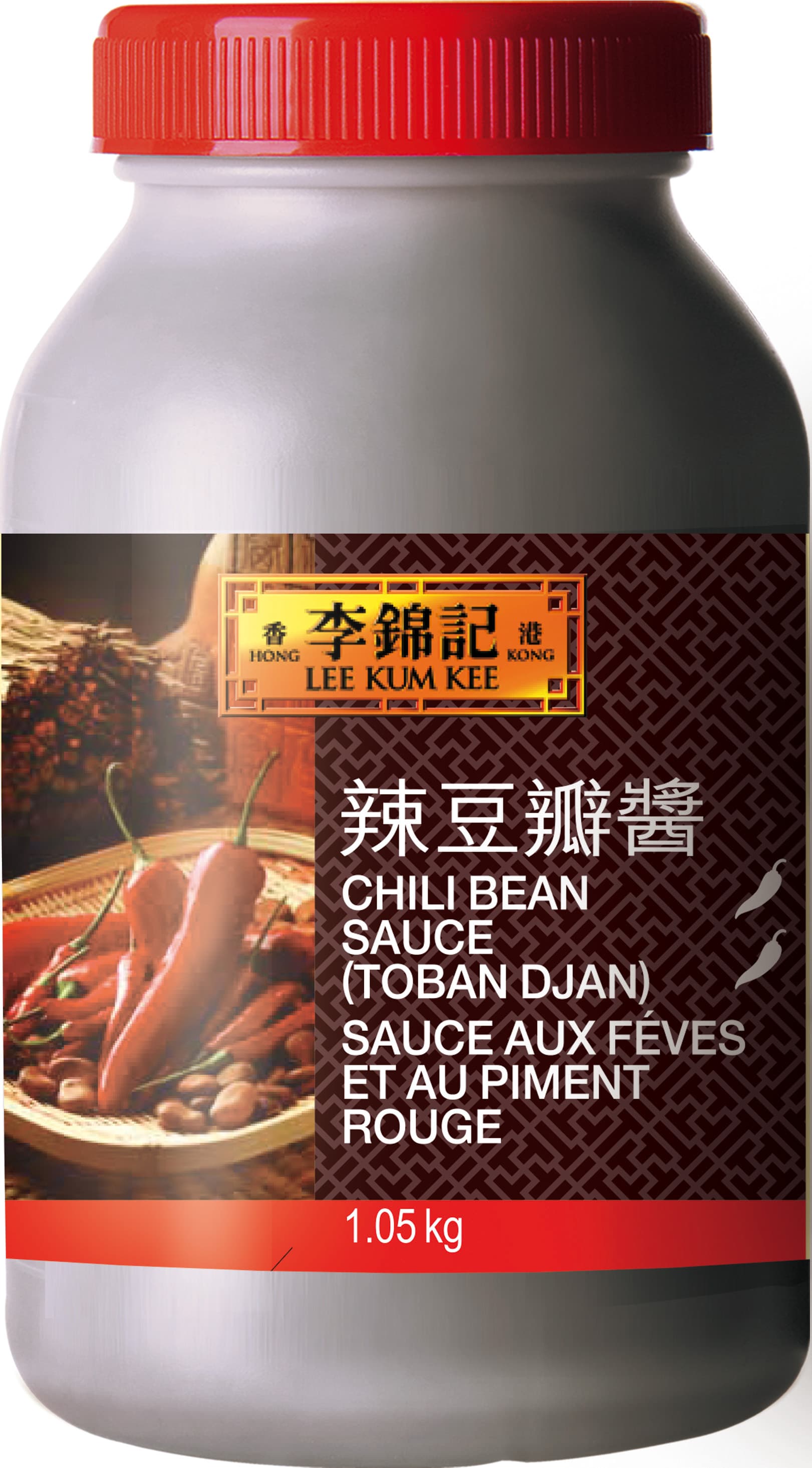 Sauce aux fèves et au piment rouge (Doubanjiang), 1.05 kg pot
