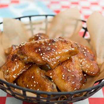Recipe Honey-Glazed Garlic Flavored Chicken Wings S