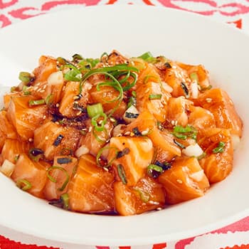 Recipe Salmon Poke woth Oyster Flavored Sauce S