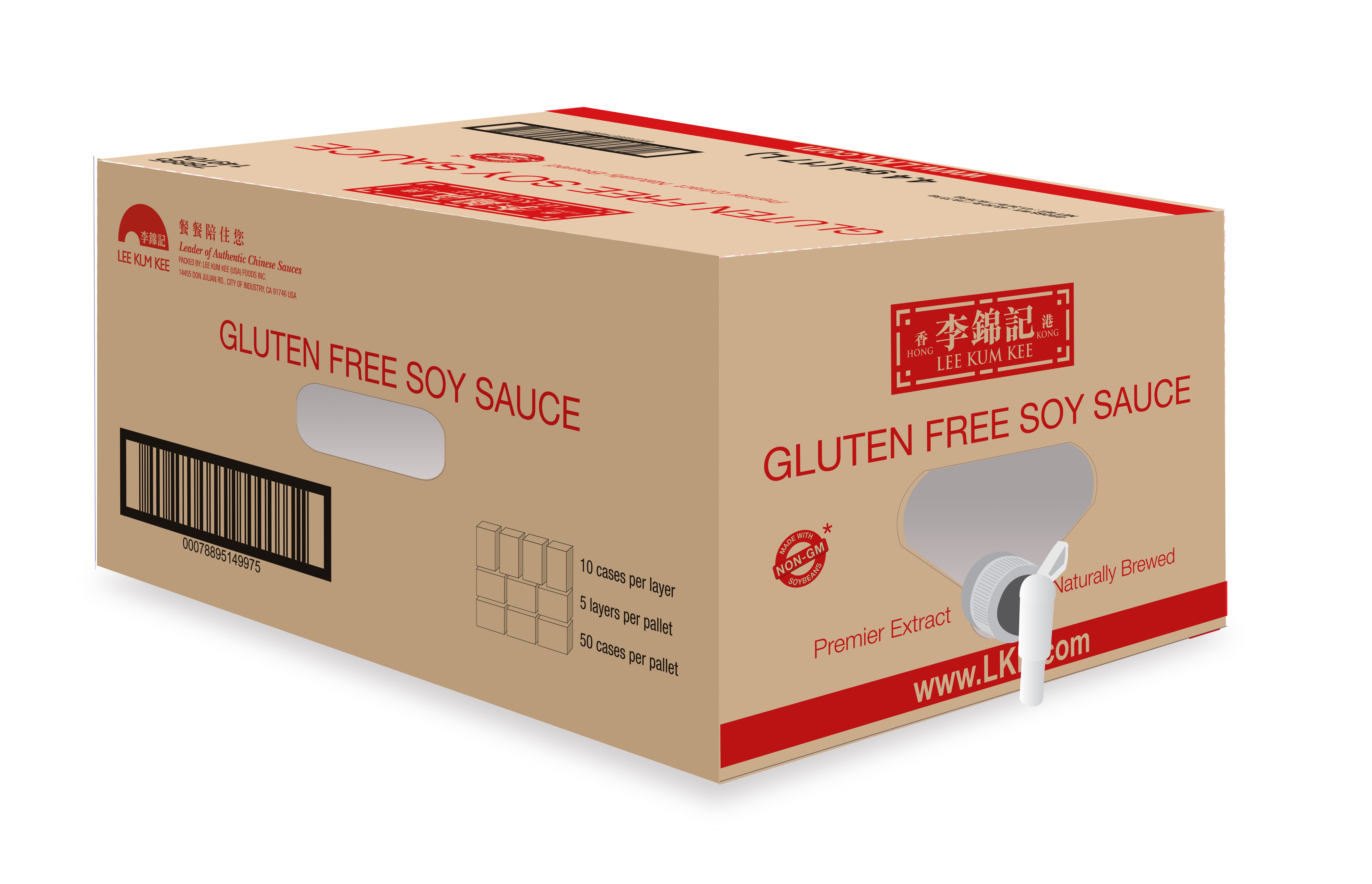 Gluten Free Soy Sauce (-FE) 4.5 gal BIB