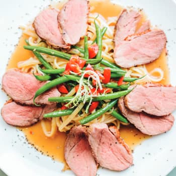 Roasted Duck Breast with Plum Sauce