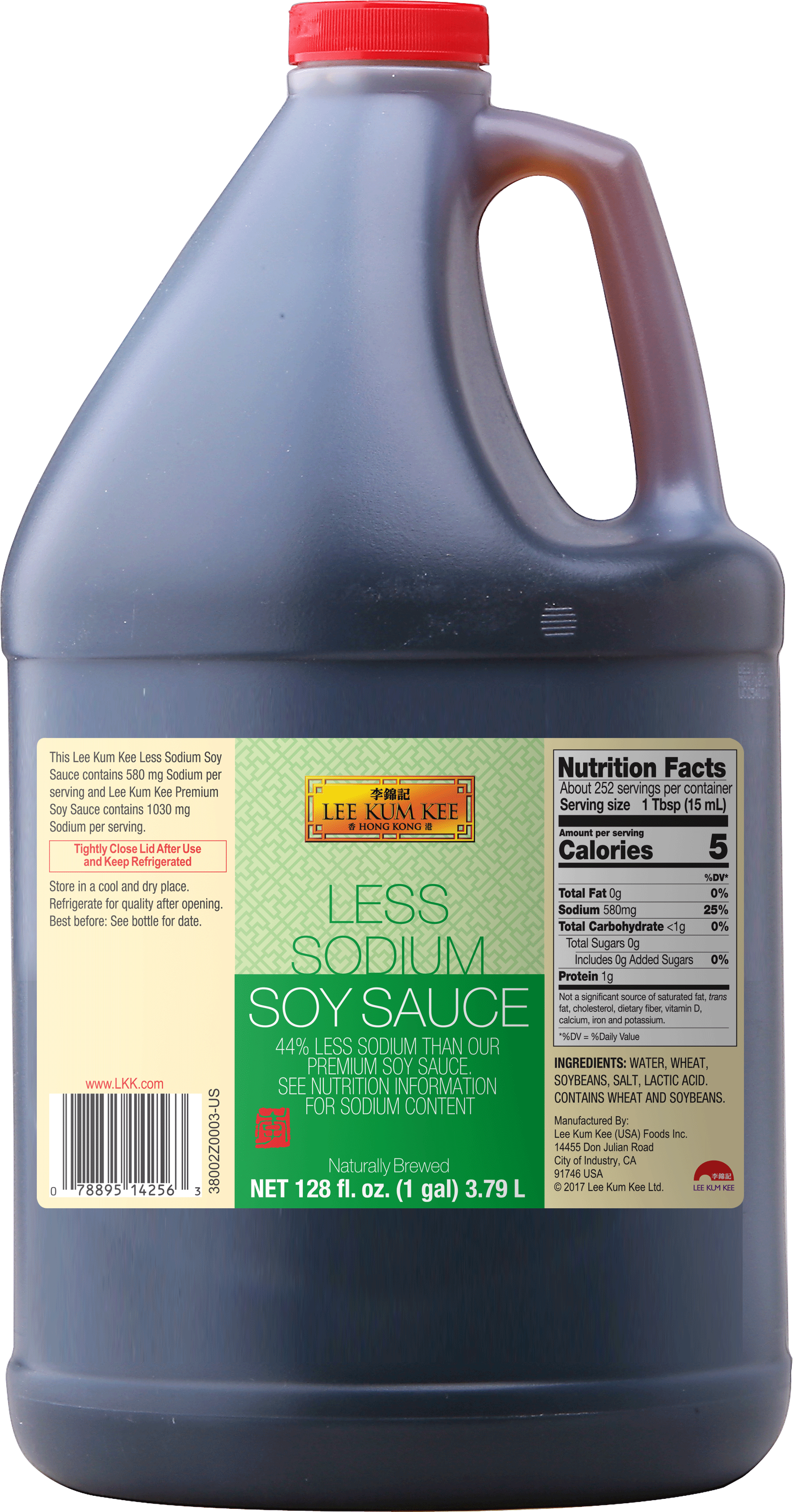 Less Sodium Soy Sauce 1 gal C
