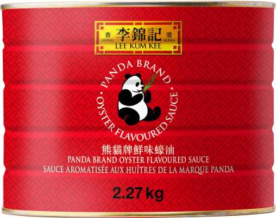 Lee Kum Kee Sauce aromatisée aux huîtres de la marque panda, 2,27 kg, boîte de conserve