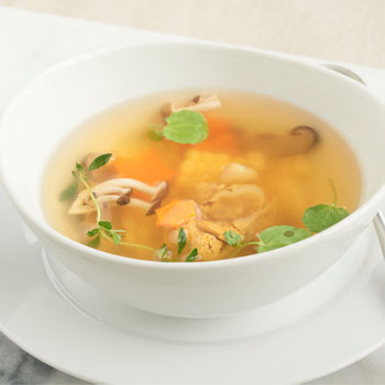 Recipe Chicken Soup with Sweet Corn and Mushroom S